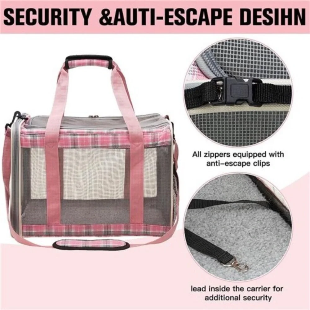 Large Cat Carrier for 2Cats,Soft-Sided Pet Carrier for Cat,Top Load Cat Carriers